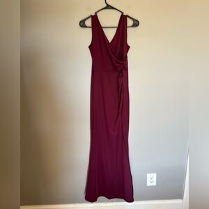 Elegant Burgundy Gown Size Small NWT
